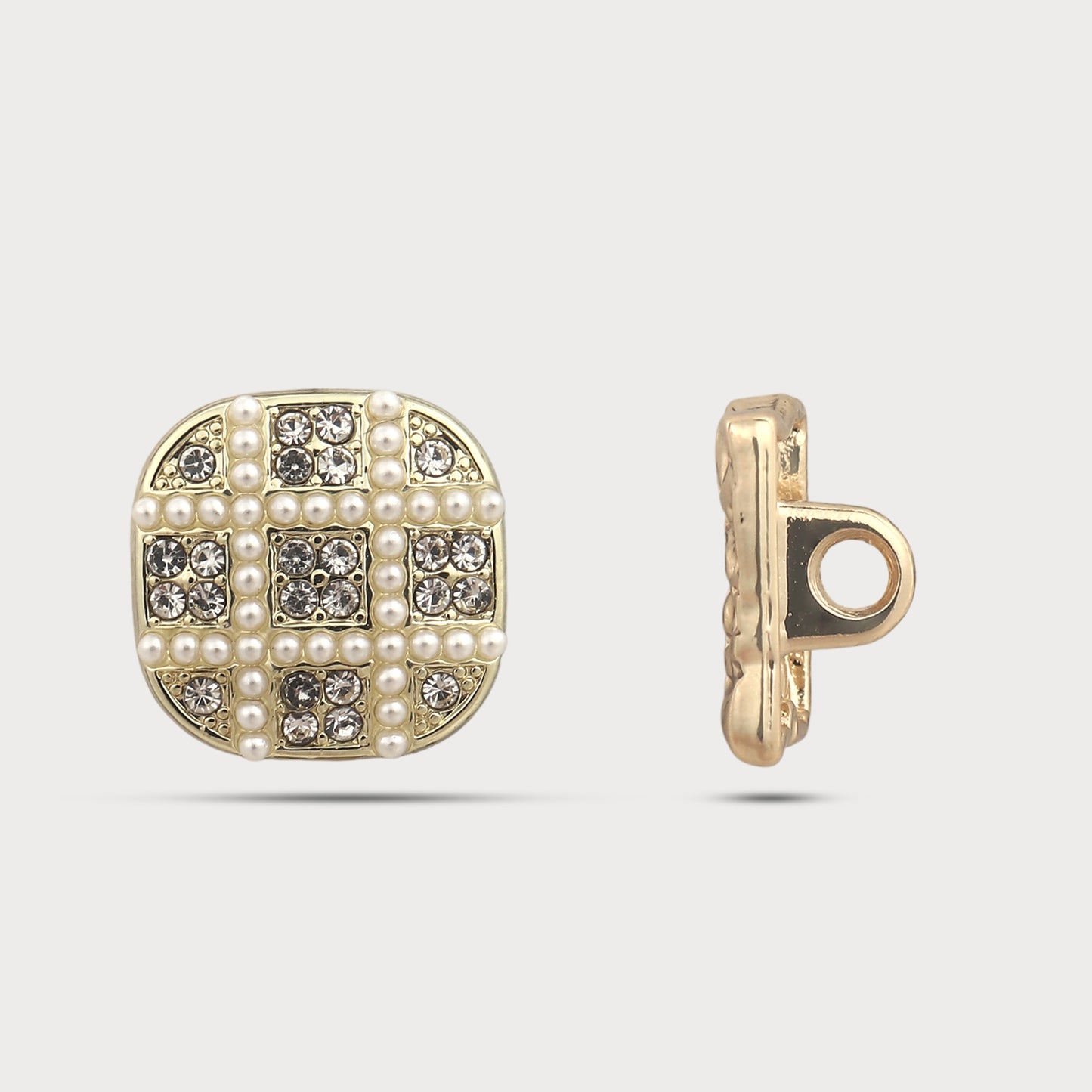 Premium Cutwork Detail Metal Button