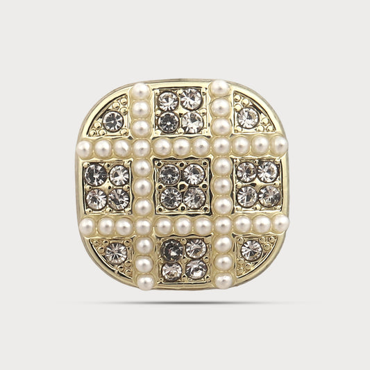 Premium Cutwork Detail Metal Button