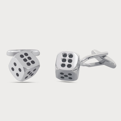 Dapper Shining Dice Designer Cufflinks