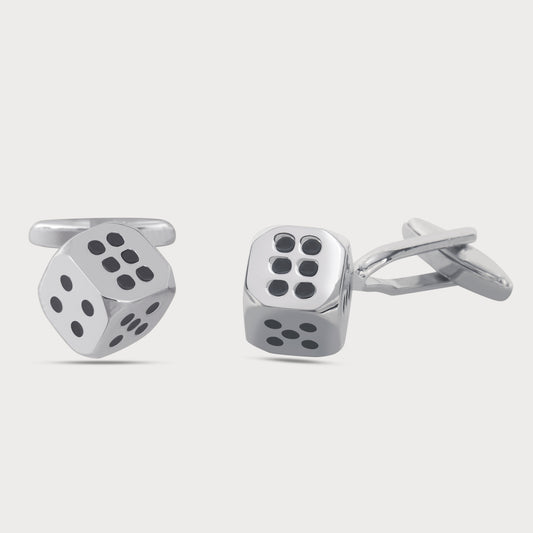 Dapper Shining Dice Designer Cufflinks