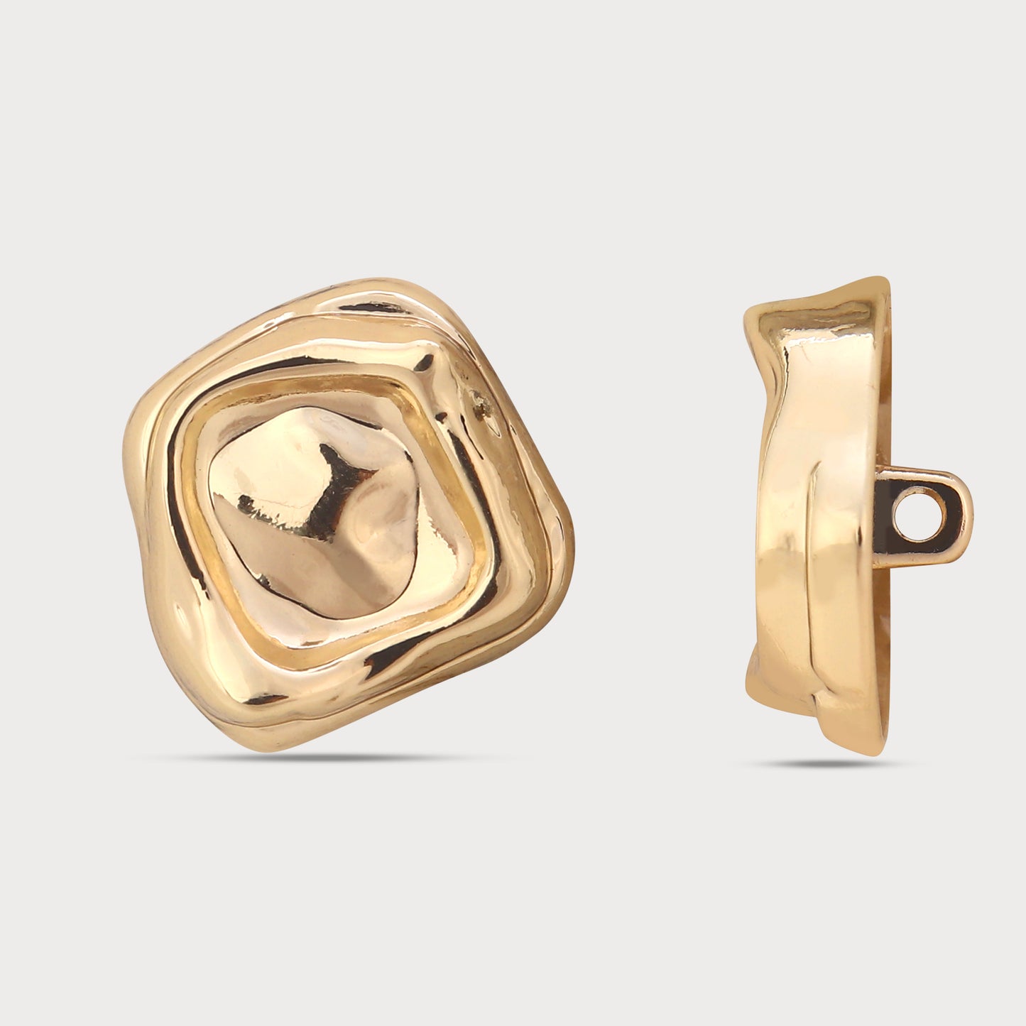 Shiny Golden Unique Shape Metal Buttons
