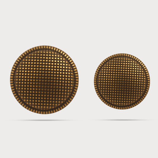 Antique Gold Designer Metal Button