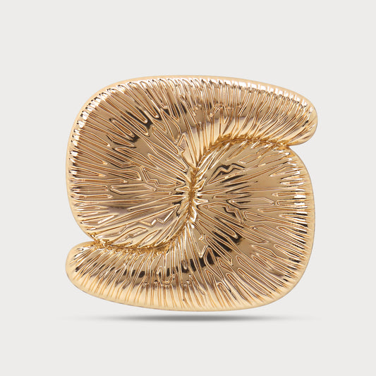 Golden Finish Buckle for Luxe Garments