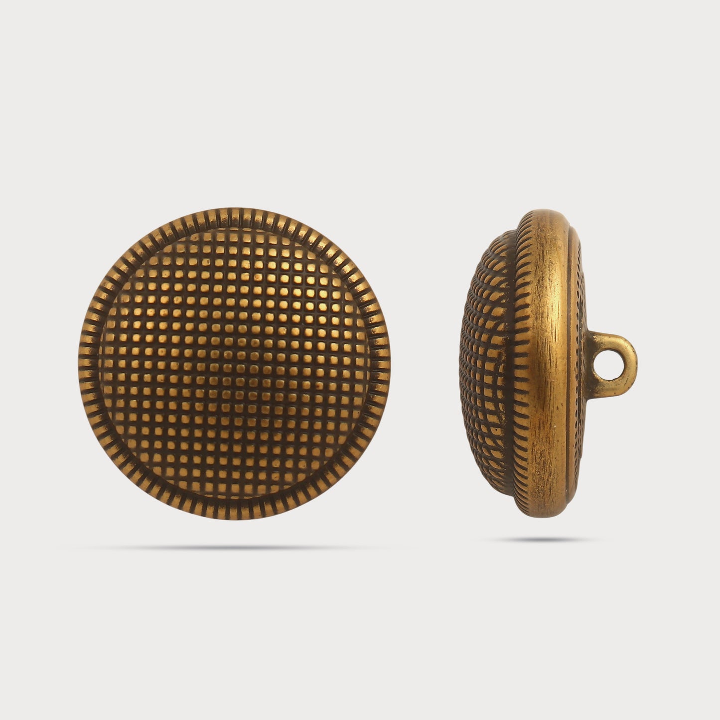 Antique Gold Designer Metal Button