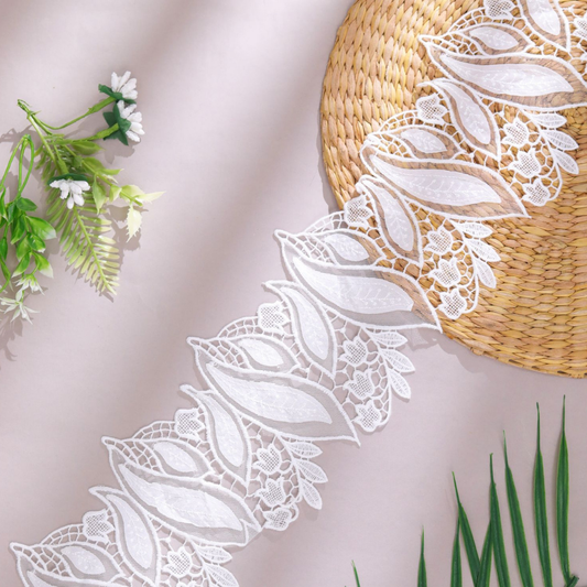 White Beautiful Statement Lace