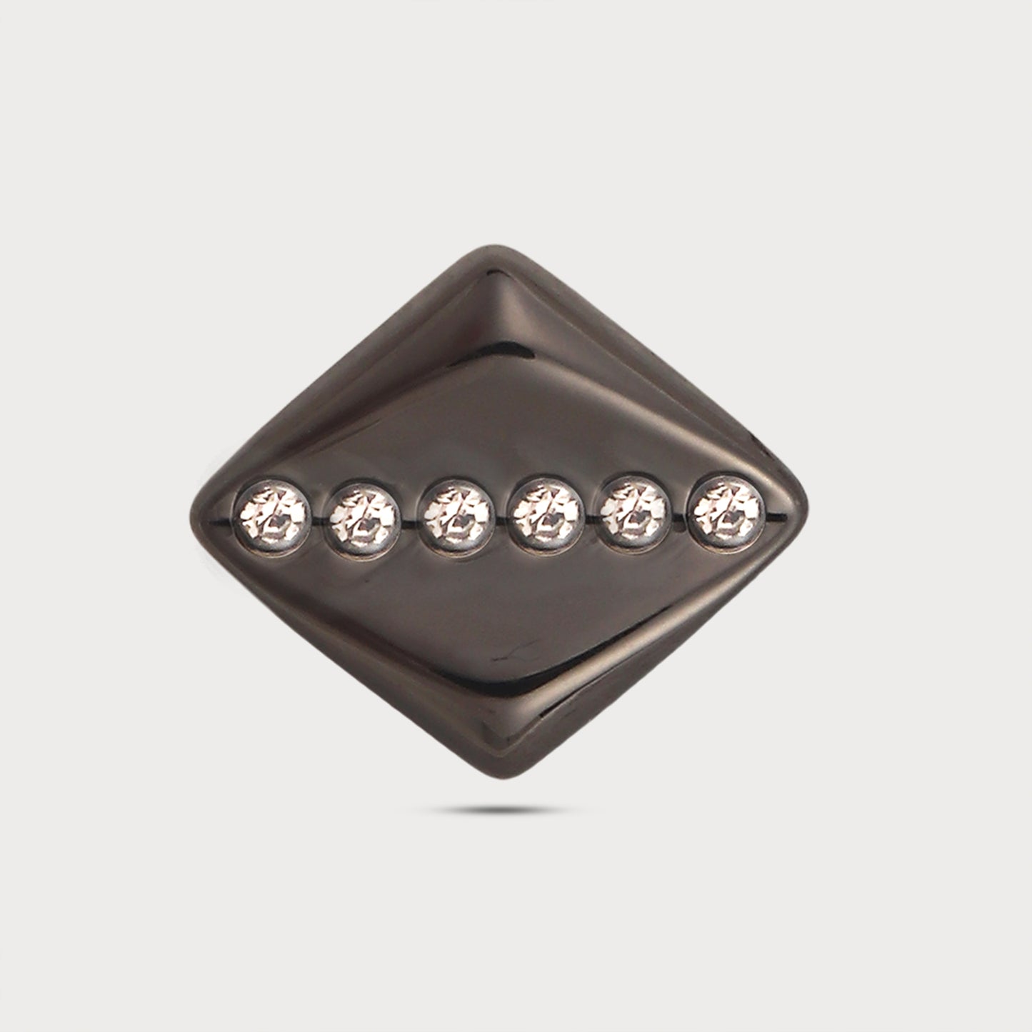 Textured Black Metal Button