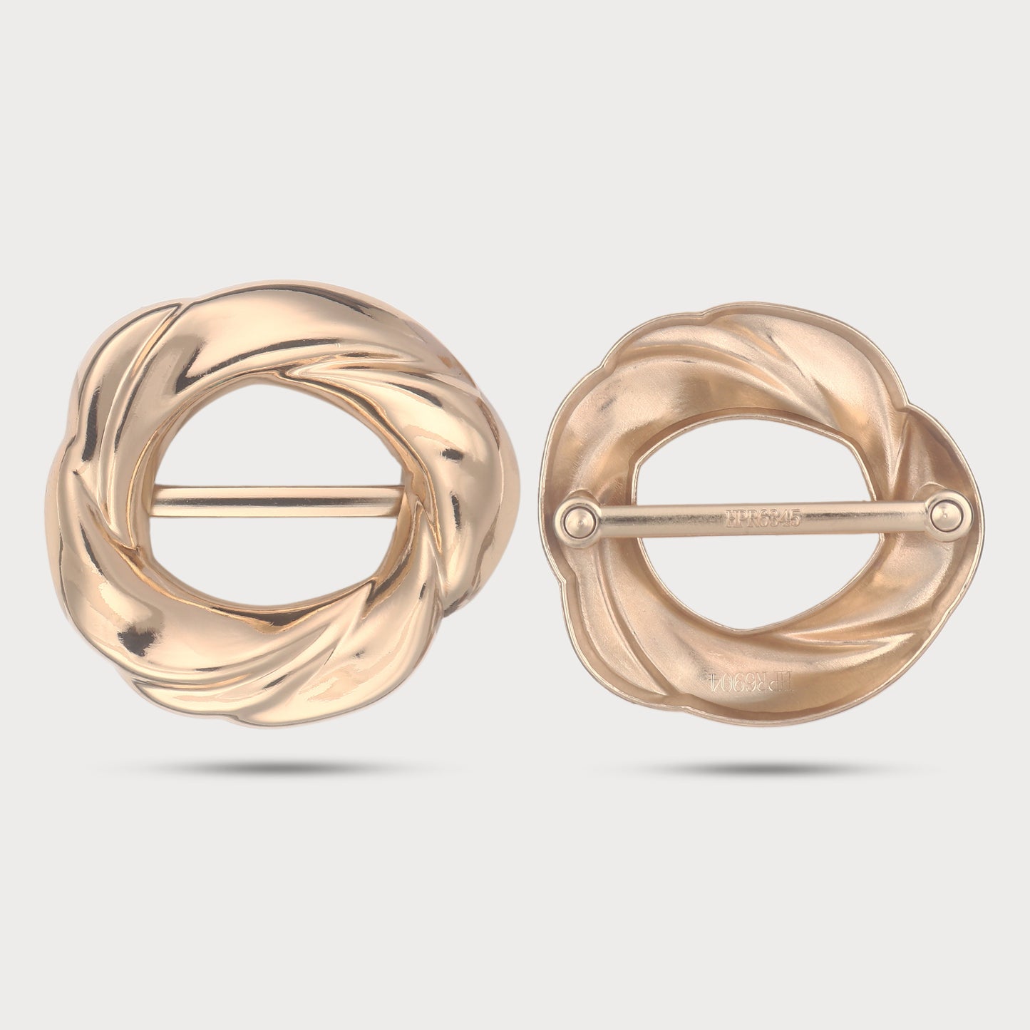 Designer Swirl Metal Buckle