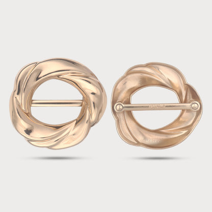 Designer Swirl Metal Buckle