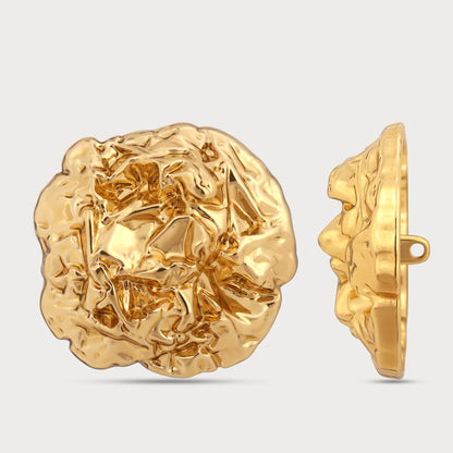 High Street Couture Golden Designer Button
