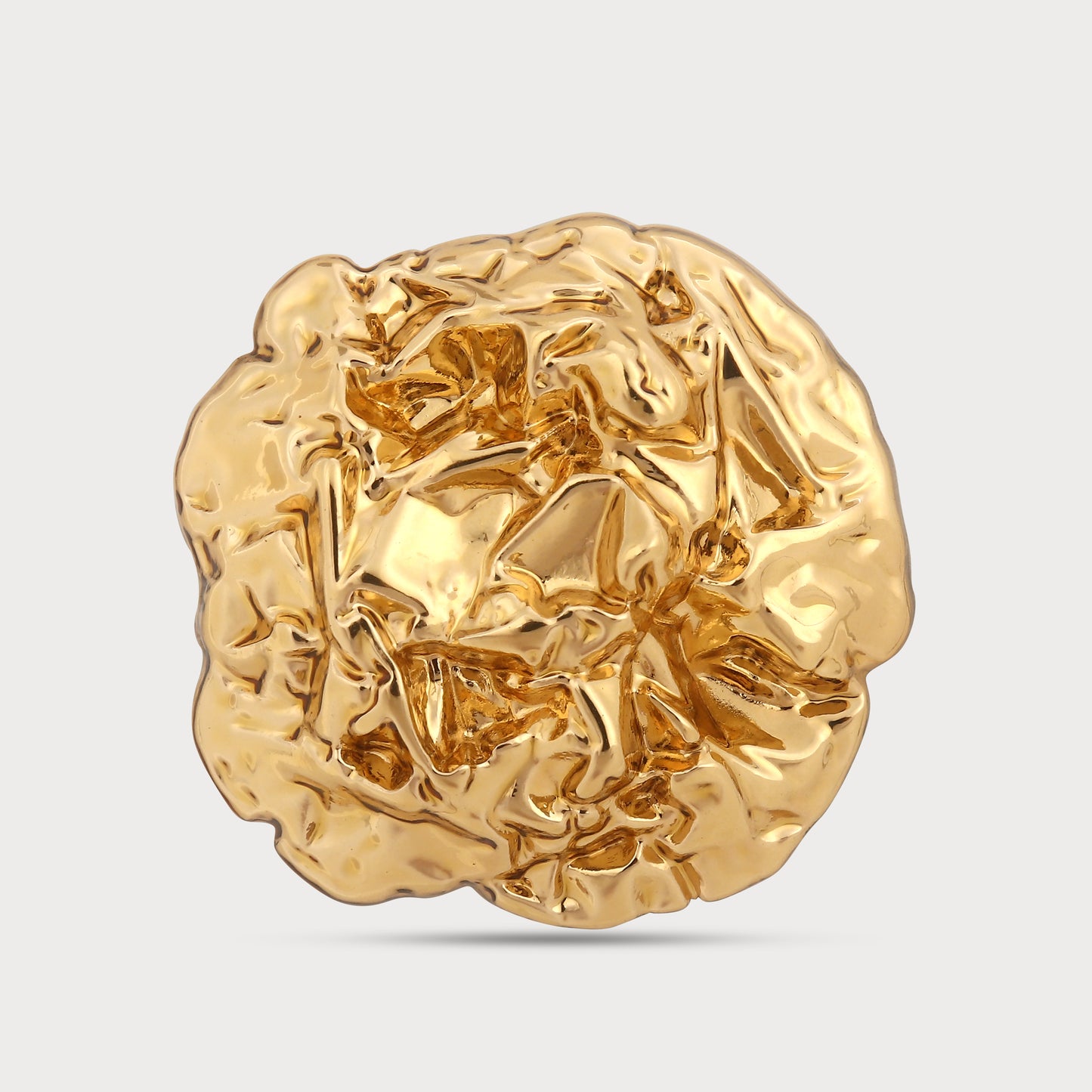 High Street Couture Golden Designer Button