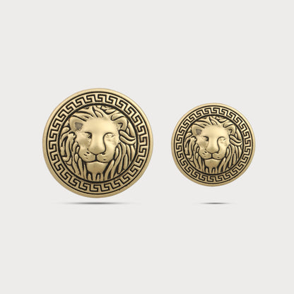 Distinctive Golden Lion Couture Button