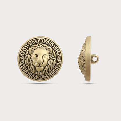 Distinctive Golden Lion Couture Button