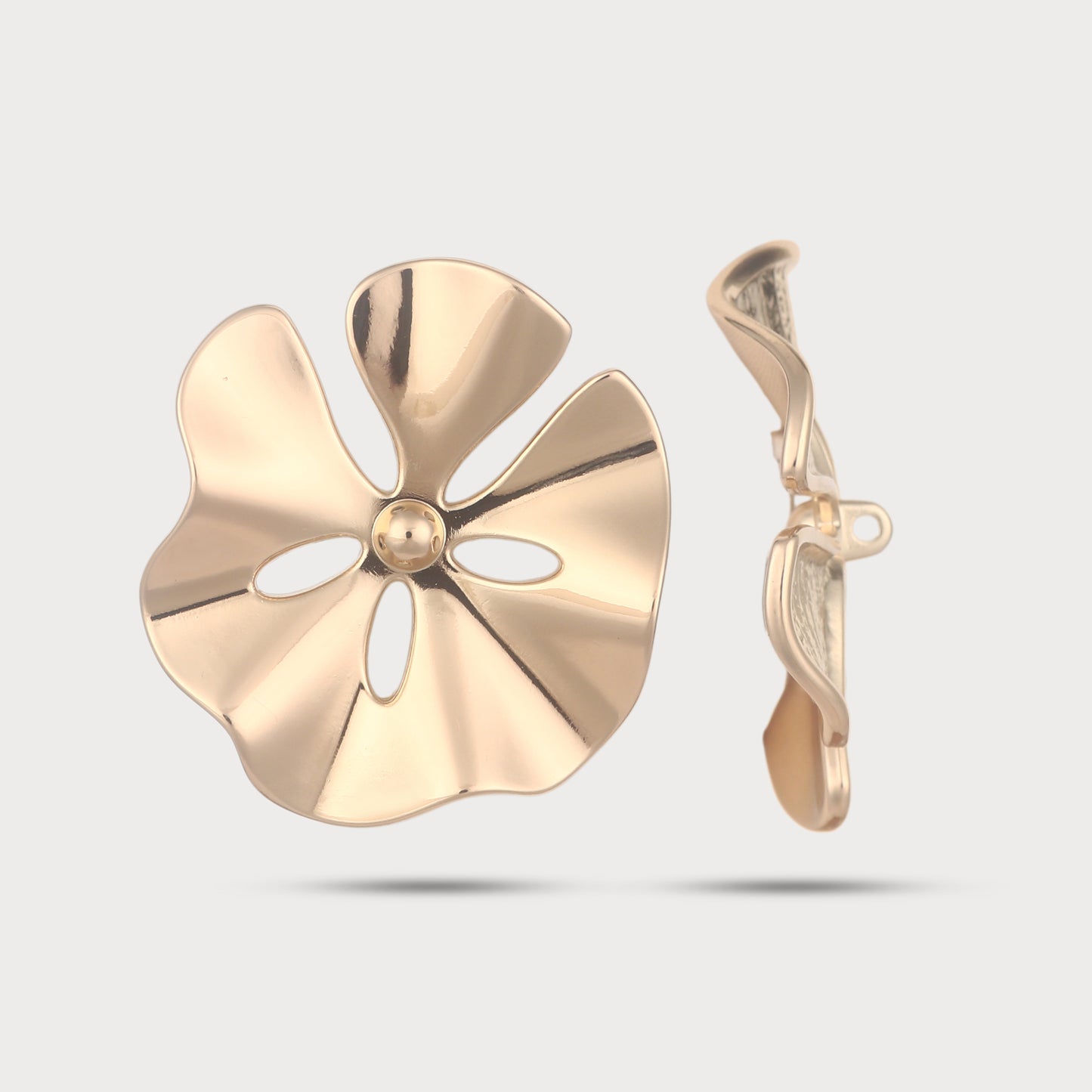 Sculpted Bloom Metal Button
