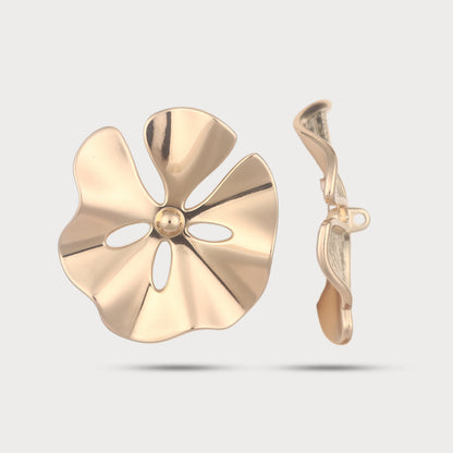 Sculpted Bloom Metal Button