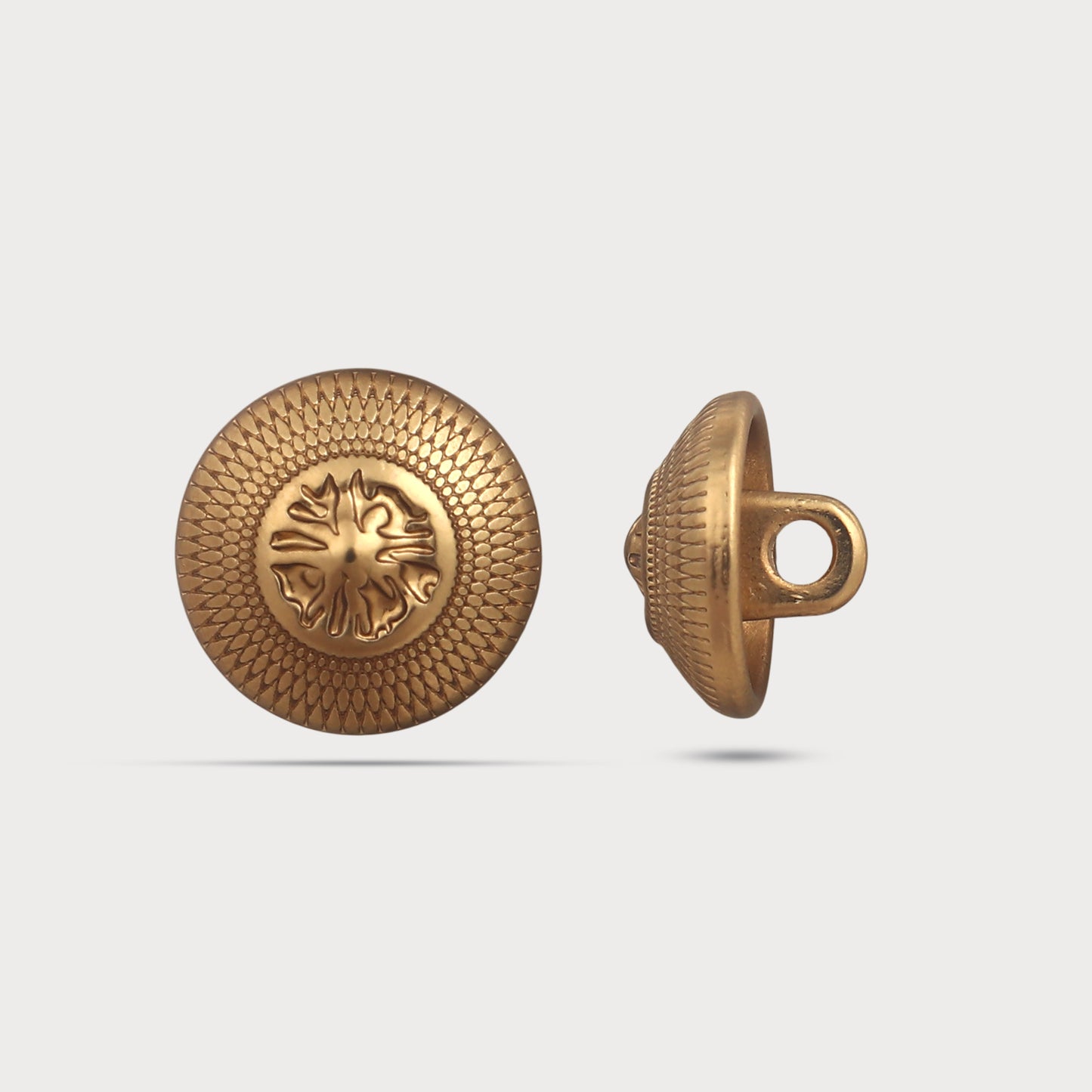 Antique Gold Finish Metal Button