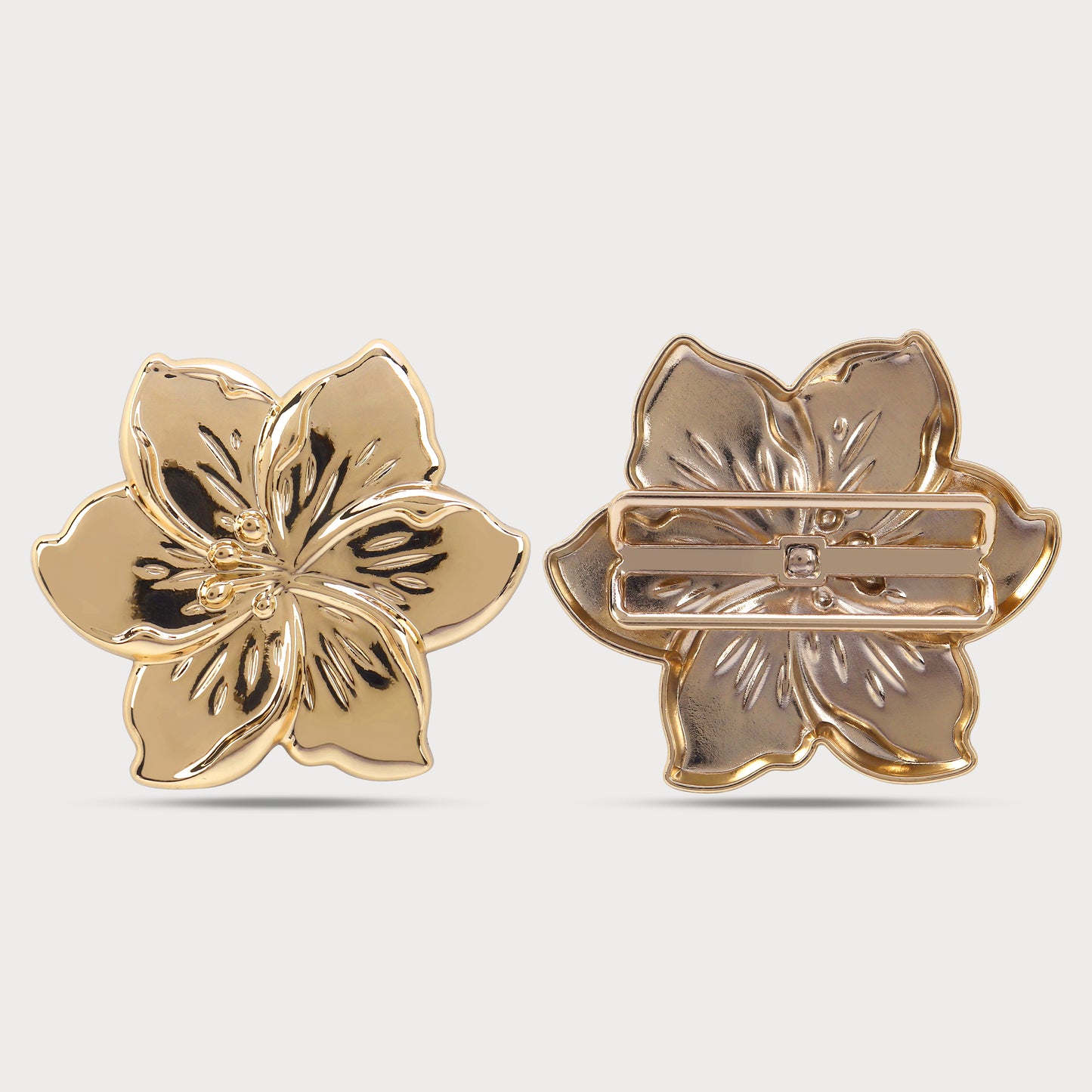 Flower Finish Buckle for Unique Fashion