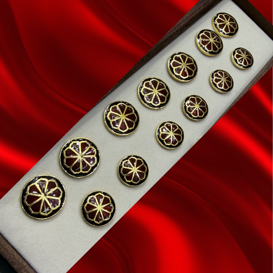Sherwani Button (7 Big & 6 Small Pcs)