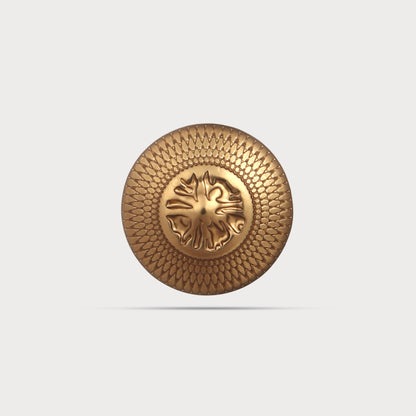 Antique Gold Finish Metal Button