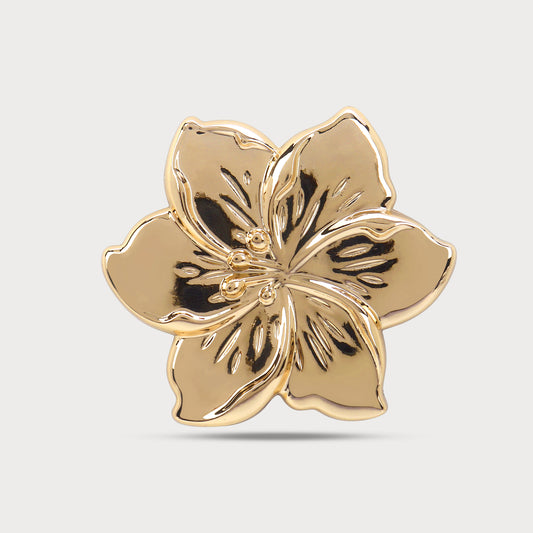 Flower Finish Buckle for Unique Fashion