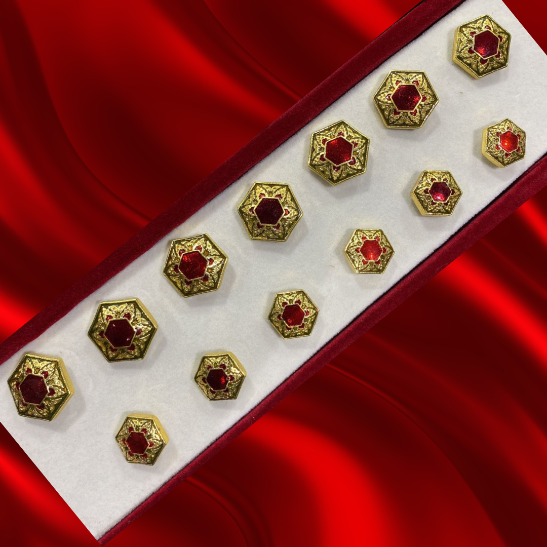 Sherwani Button (7 Big & 6 Small Pcs)