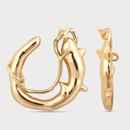Golden Oversize Metal Button – Limited Edition