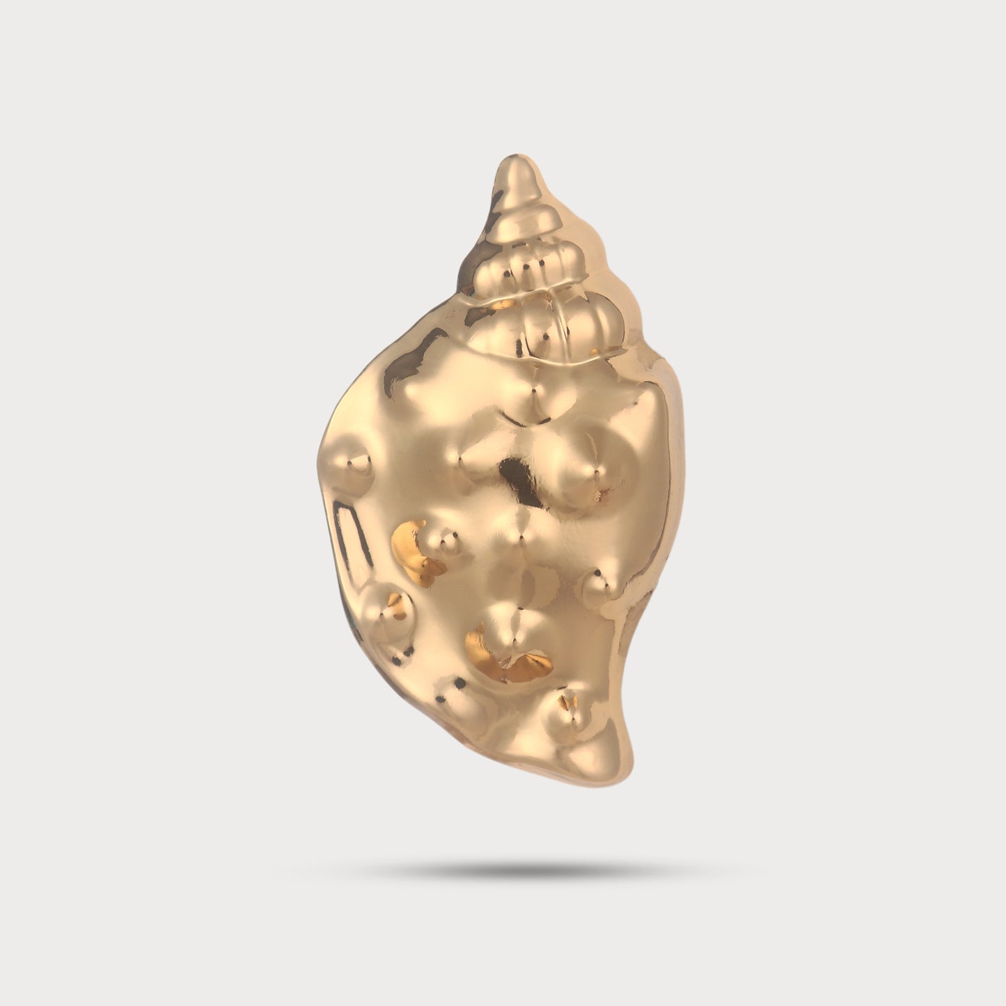 Artisan Seashell Metal Button