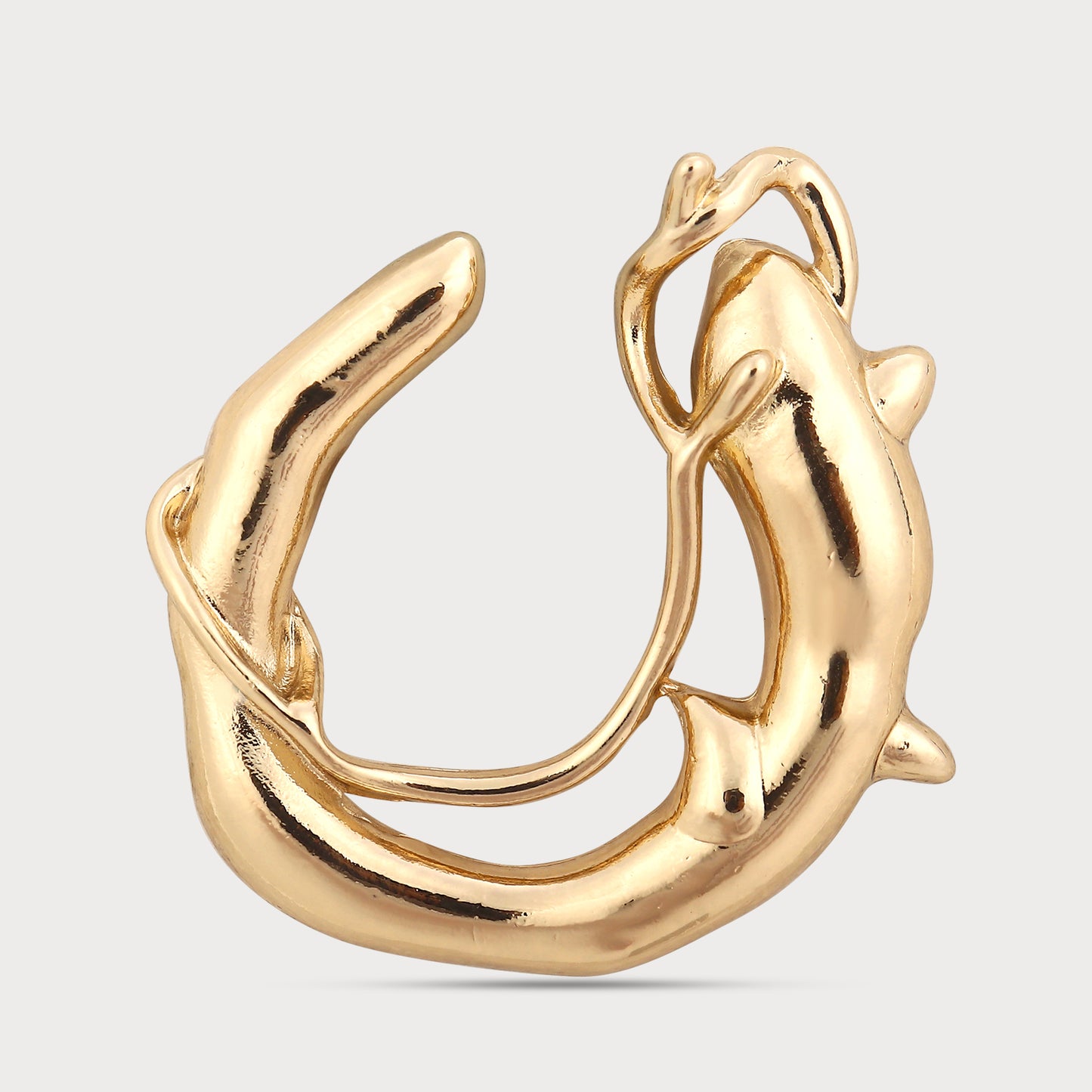 Golden Oversize Metal Button – Limited Edition