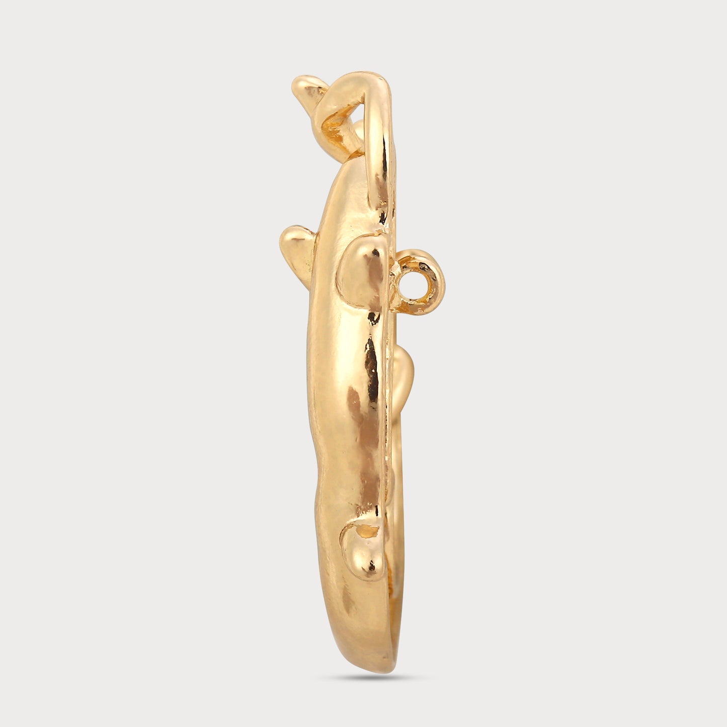 Golden Oversize Metal Button – Limited Edition