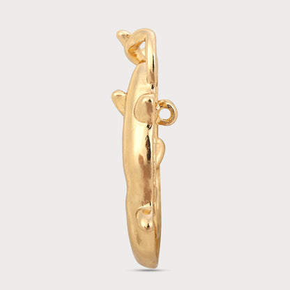Golden Oversize Metal Button – Limited Edition