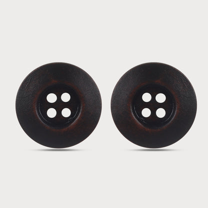 Rustic Elegance Smooth Wooden Button