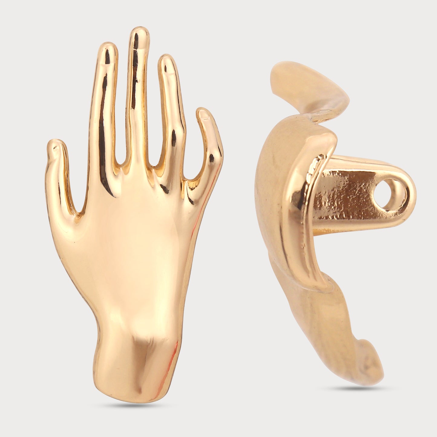 Golden Oversize Button Signature Runway Look