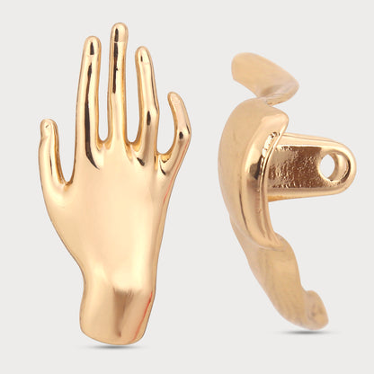 Golden Oversize Button Signature Runway Look