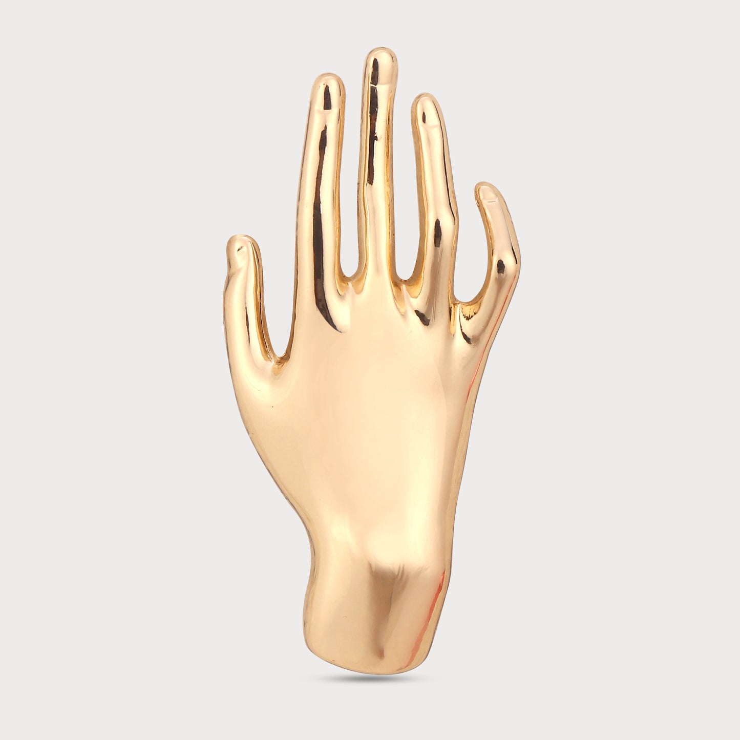 Golden Oversize Button Signature Runway Look