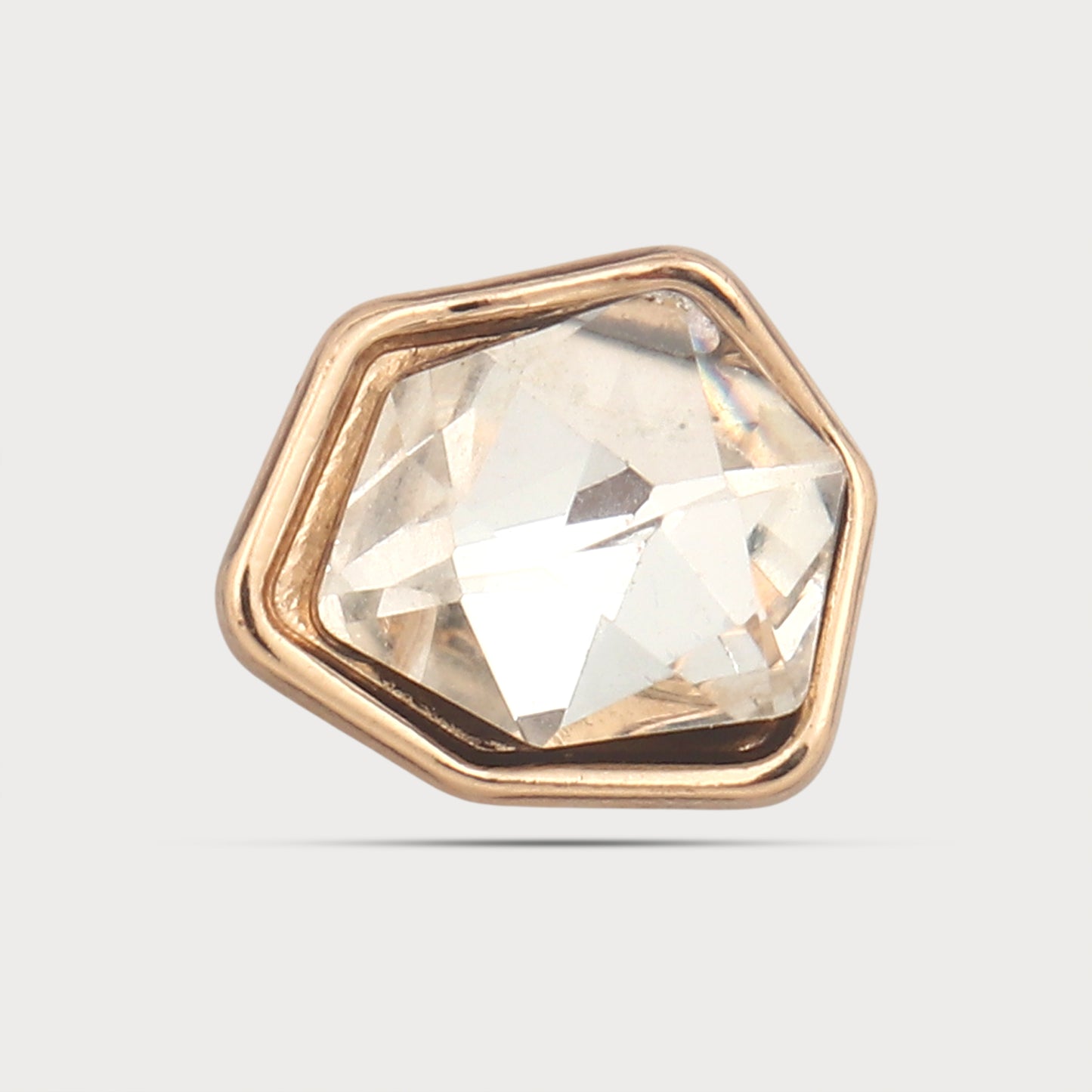 Stone Curve Metal Button