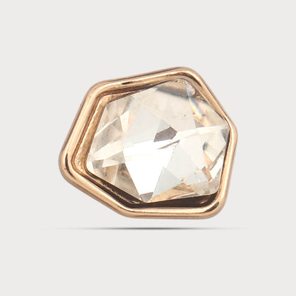 Stone Curve Metal Button
