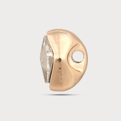Stone Curve Metal Button