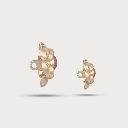 Artistic Flower Metal Button
