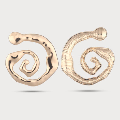 Abstract Spiral Golden Buckle