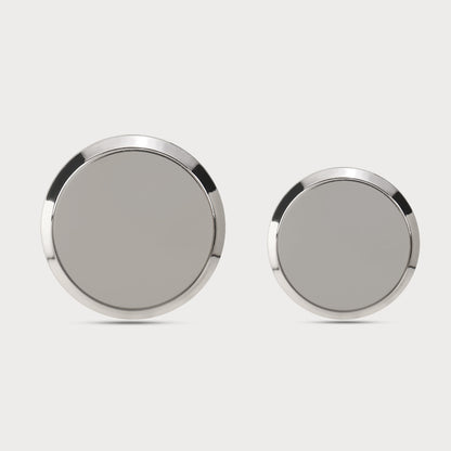 Signature Shine Silver Metal Buttons
