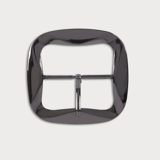 Oversize Black Runway Style Metal Buckle