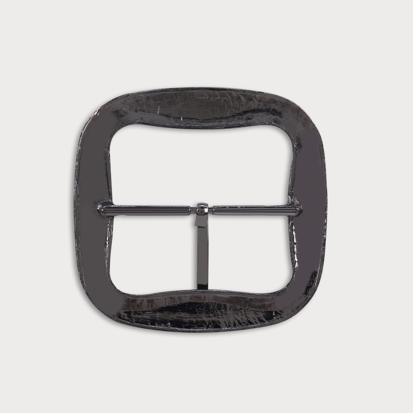 Oversize Black Runway Style Metal Buckle
