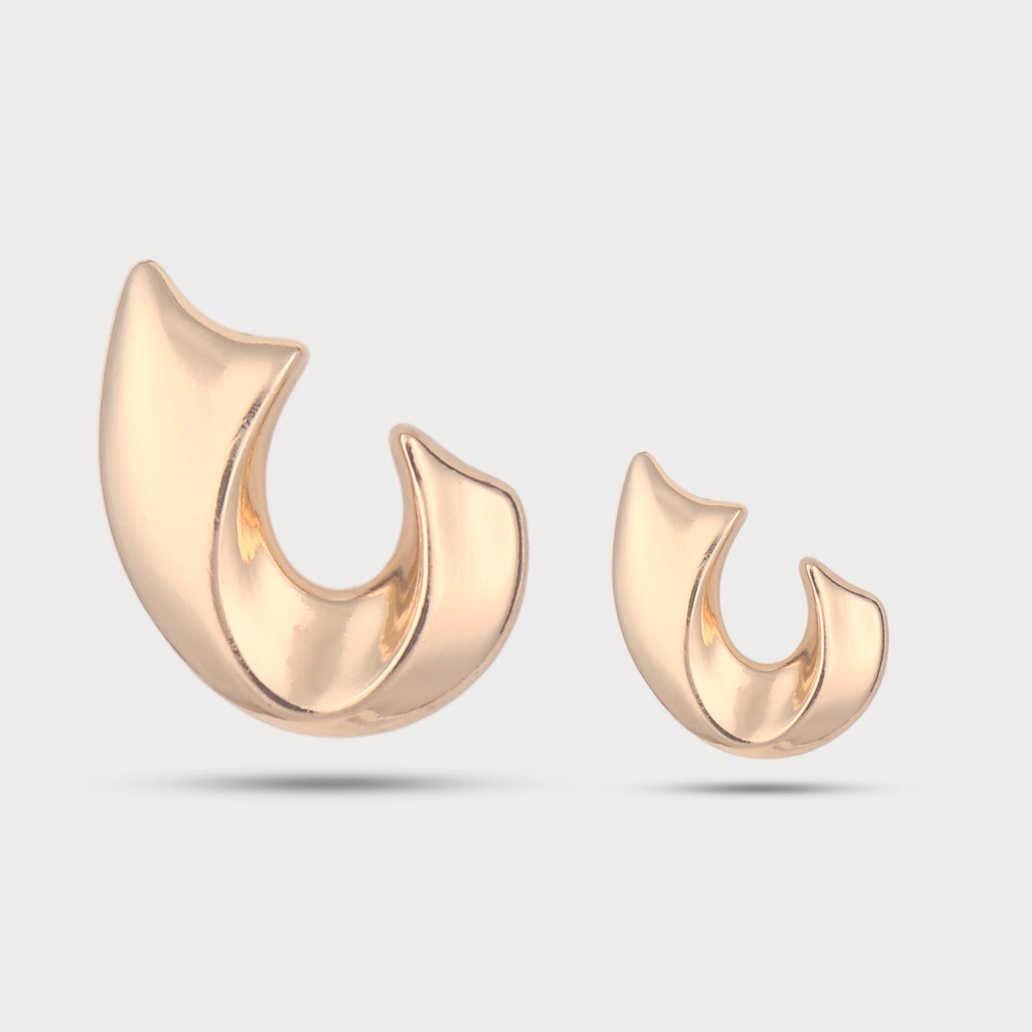 Abstract Designer Golden Metal Button