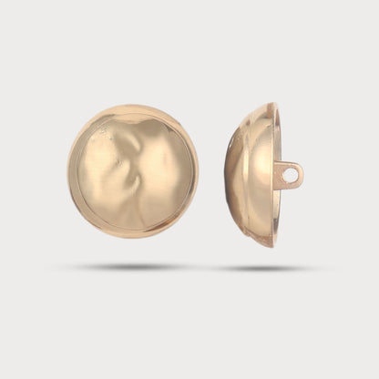 Crafted Molten Designer Metal Button