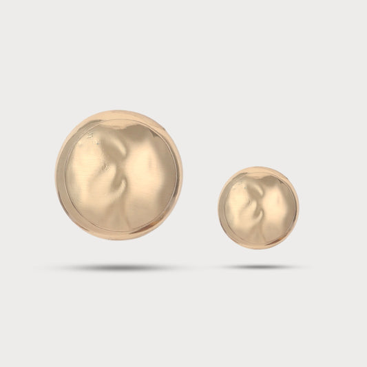 Crafted Molten Designer Metal Button