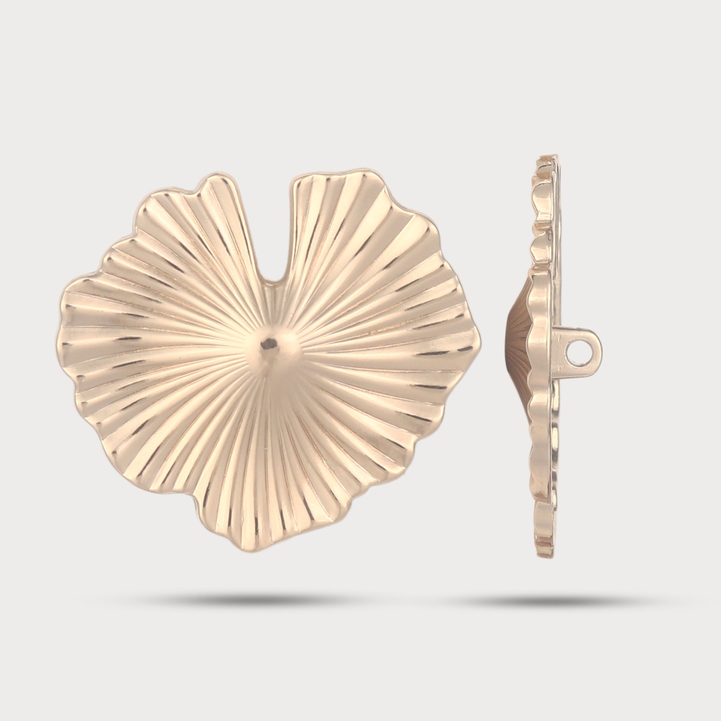 Textured Sculpted Fashion Metal Button