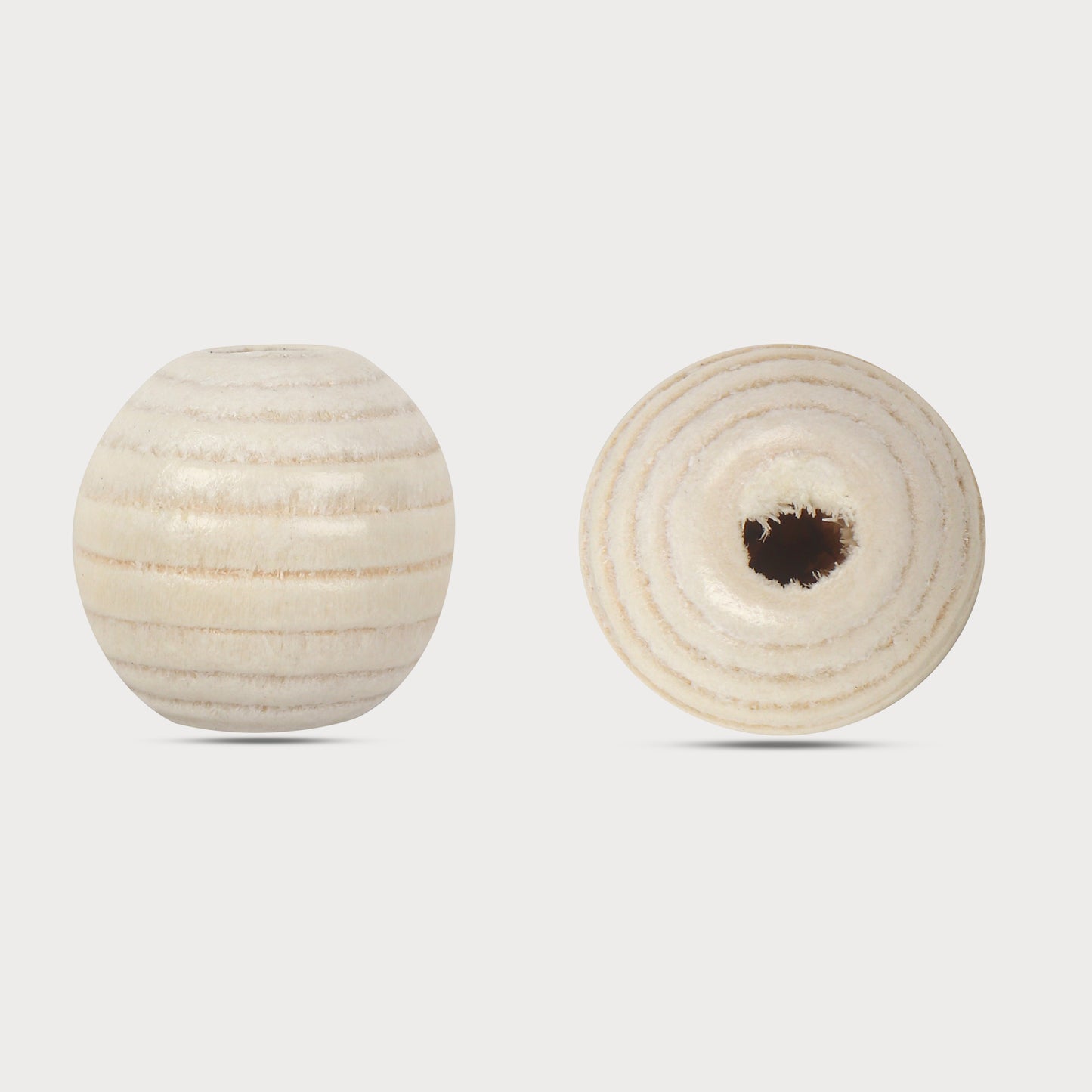 Designer Wooden Beads Premium White Design