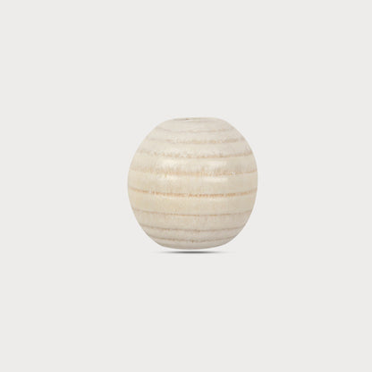 Designer Wooden Beads Premium White Design