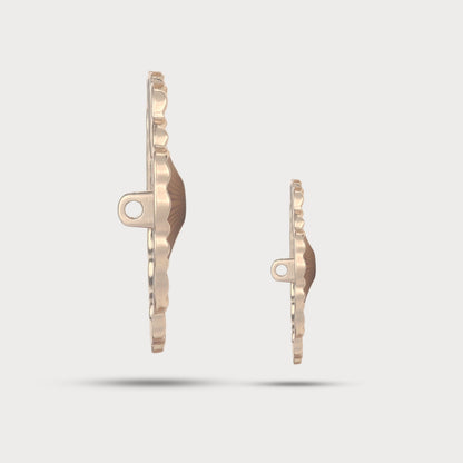 Textured Sculpted Fashion Metal Button