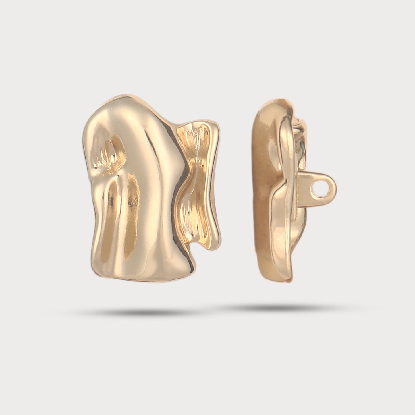 Exclusive Sculpted Golden Metal Button