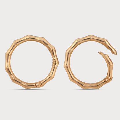 Designer Textured Metal Open & Close Ring